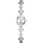 Gosasa Vintage Gold Watch for Women Hollow Four Leaf Chain Bracelet Dainty Small Ladies Dress Quartz Watch Waterproof Luxury Gift