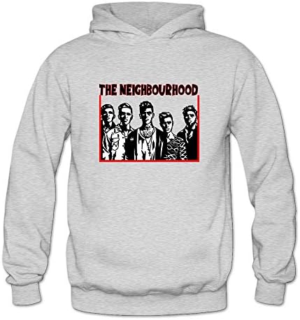 YOGUYA Women's The Neighbourhood Rock Band Hoodie Shirt Ash XXL