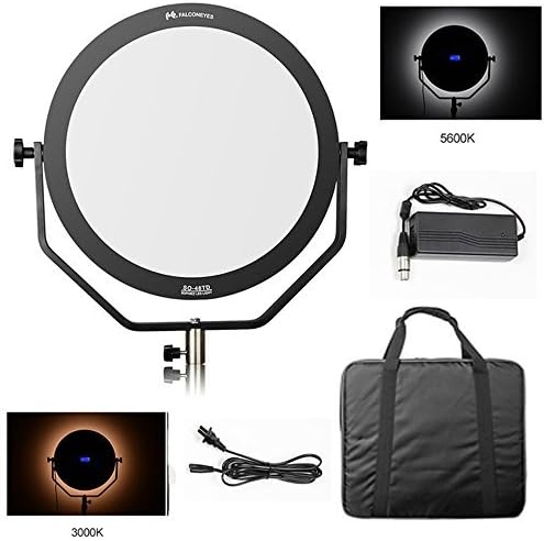 Falcon Eyes LED Edge Light SO-48TDX II 48W Soft LED Pannel Light CRI95 Dimmable 3000-5600K Lighting Photo Video Film Continuous Light with Camera Bracket