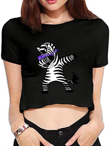 Dab Dance Zebra Funny Husky Style Simple Innovative Upper Body Comfortable Womens Exposed Umbilical T X-Large