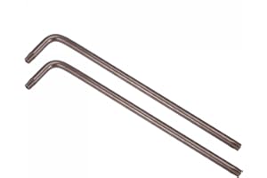 uxcell T40 Anti Tamper Proof Torx Star Key Bit Wrench, L-Shape 7.48-inch Long Arm, S2 Steel 2 Pcs