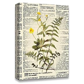 signwin Canvas Wall Art Flower On The Newspaper...