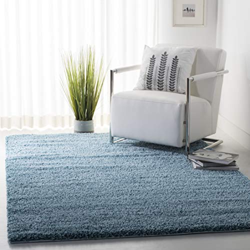 Safavieh California Premium Shag Collection SG151-5858 Area Rug, 8' x 10', Turquoise