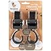 Stroller Hooks - (2 Pack) Multi Purpose Clips - Fit Any Stroller - 100% Satisfaction Or Money Back - Hangers for Baby Diaper Bags, Groceries, Purse - Great Accessory when Jogging, Walking Or Shopping