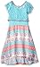 Nannette Girls' Hi-Lo Chiffon Floral Dress W/Lace Popover