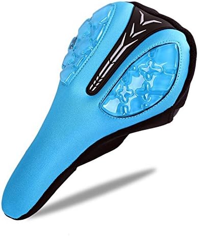 Bicycle Saddle Cover Memory Foam Seat Pad Mountain Bike Equipment (Blue)