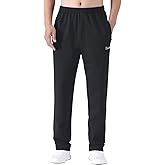 Zoulee Men's Casual Cotton Jogger Sweatpants Zipper Front Pants