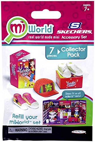 miWorld Mall Sketchers Accessory Set Collector's Pack - Twinkle Toes Shoes and Hat