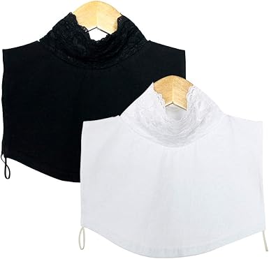 Joyci 2 Pack Women S Turtleneck Dickey Cotton Soft High Neck Mock