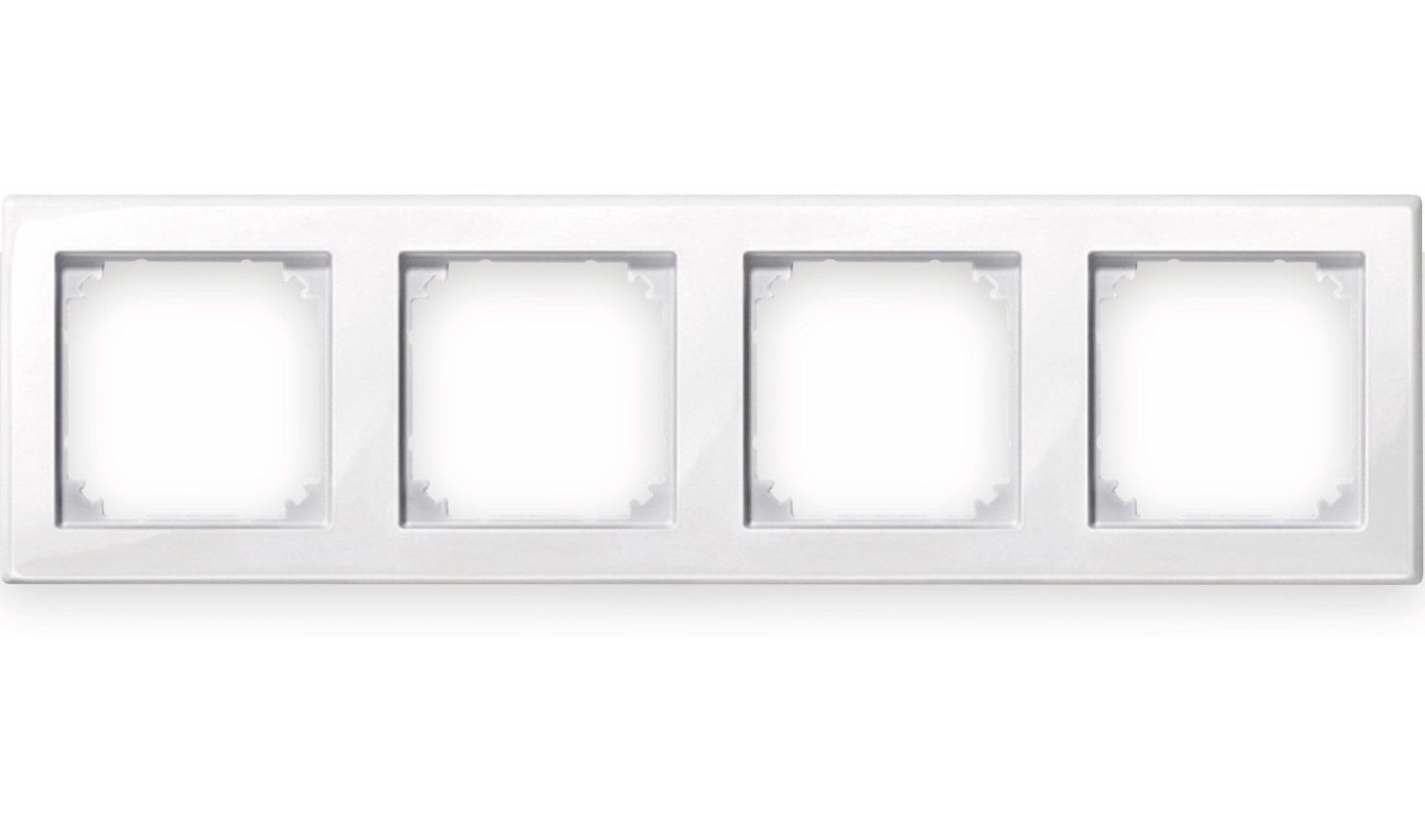 Merten 478419 M-SMART-frame, 4-gang, polar white glossy