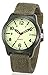 Vavna Lucky Unisex Canvas Strap Army Quartz Crime Army Watch Military Sport WristWatches - Luminous Green