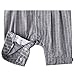 ZOEREA Baby Boy Gentleman Rompers Striped Toddler Suit 2pcs Outfit, 70CM/3-6 Months, Grey