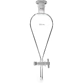 QWORK 500ml Separating Funnel with 24/29 Joints and PTFE Plug