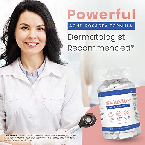 Zen Nutrients SkinVite No.1 Acne + Rosacea + Eczema Natural Skin Supplement, Clear Skin Support