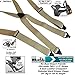Holdup Airport Friendly/No Buzz Suspenders for Men (Tan 1 1/2