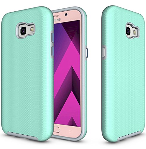 Galaxy A5 (2017 Version) Case, OUBA [Dual Layer] Shock Absorption Impact Resistant Armor Rugged Defender Protective Case for Samsung Galaxy A5 (2017) - Mint