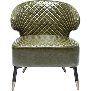 Kare Sessel Session Grün, 80818, Cocktailsessel im Retrodesign, filigranes, edles Stahl Gestell, Loungesessel aus…