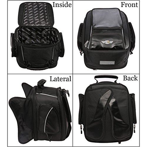 image for SEEU Sport Motorcycle Tail Bag, Tank Bag, Multifunctional Seat Storage