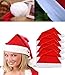 Yansanido 1 Dozen(12pack) 16'' x 12.2'' Adult Santa Hat Traditional Red and White Felt Hats Christmas Santa Hat