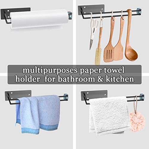 EONSIX- Kitchen Paper Towel Holder,Toilet Paper Holders for Kitchen and Bathroom Countertop. Both Available in Glue Adhesive and Screws, Installed with Easily