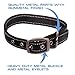 Max and Neo MAX Reflective Metal Buckle Dog Collar - We Donate a Collar to a Dog Rescue for Every Collar Sold (Large, Black)