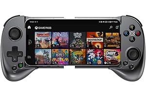 ShanWan Mobile Game Controller for iphone/Android with PHONE CASE Support, Bluetooth Wireless Gamepad - PS Remote Play, Xbox Cloud, Steam Link, GeForce NOW, MFi Arcade Games-Long Battery Life