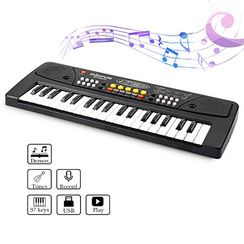 aPerfectLife 37 Keys Piano Keyboard for Kids Multifunction Portable Piano Electronic Keyboard Music Instrument for Kids Early Learning Educational Toy