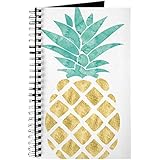 CafePress - Golden Pineapple - Spiral Bound Journal Notebook, Personal Diary, Lined