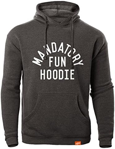 Inkfidel Mandatory Fun Hoodie Army USMC Marine Veteran Apparel Bugout Black Graphic Sweatshirt