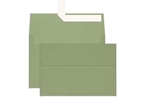 100 Pack A4 Sage Green Envelopes 4x6, Goefun 4.25 x 6.25 Printable Greeting Card Envelopes Self Seal for 4x6 Cards, Photos, I
