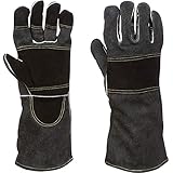 Welding Gloves Medium, Kevlar Sewn Welders Gloves stick, mig, tig for Men and Women (Medium)