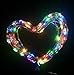 LiyuanQ Solar String Lights, 2 Pack 100 LED Solar Fairy Lights 33 feet 8 Modes Copper Wire Lights Waterproof Outdoor String Lights for Garden Patio Gate Yard Party Wedding Indoor Bedroom Multicolor