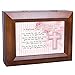 Cottage Garden Baptismal Prayer for a Sweet Girl Wood Finish Jewelry Music Box - Plays Tune You Are My Sunshine