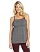 Leading Lady Women's Nursing Tank Stylish Cami with Inner Shelf Bra, Black Stripe, Medium