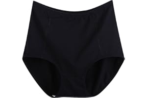 Women Plus Size Panties Comfort Cotton Underwear Lace Patchwork Hipster Briefs Super Soft High Waist Leak Proof Panty