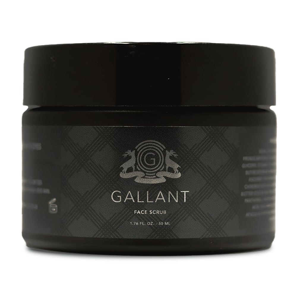 Gallant Face Scrub for Men 50ml – Exfoliating Face Scrub for Smooth, Refined Skin with Jojoba & Cocoa Butter