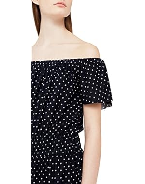 Mango Women's Off-Shoulder Jumpsuit