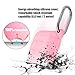 Airpods Case Protective Silicone Cover and Skin with Carabiner– Waterproof Shock Resistant Airpods Accessories for Airpods Charging Case (Pink)