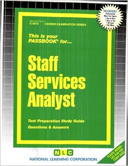 Staff Services Analyst Passbooks Career Examination