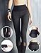 Feeker Women Mesh Yoga leggings, High waist workout leggings for Running, Workout, Gym(Black/Grey)