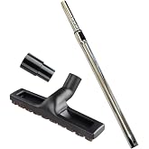 Canister vacuum cleaners, vacuum wand aluminum extension tube 1.38in (35mm) compatible with Atrix Ergo vacuum backpack, professional vacuum cleaner attachment, 14" floor brush &amp; 1.25in (32mm) adapter.