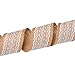 Outus Natural Burlap Craft Ribbon Roll with White Lace, 156 Inches