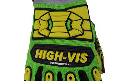 Seibertron HIGH-VIS SDXC5 Mechanics Cut5 Impact Cut Puncture Resistant Gloves Oil and Gas/Oilfield Safety Gloves XS - Image 5