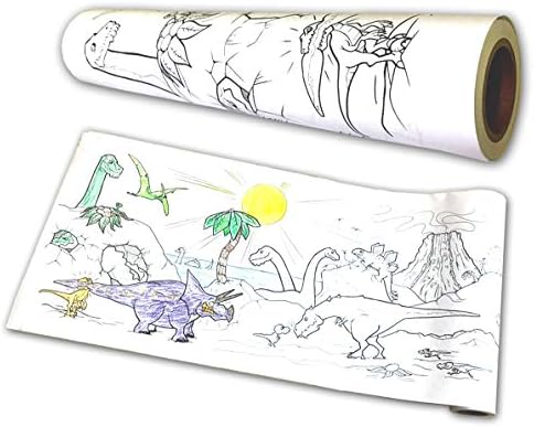 لفة ورق تلوين برسومات الديناصورات الكبيرة 44 سم 30 متر 80 جرام ا لكل متر مربع ورق لف تلوين الحامل للأطفال وأنشطة الطلاب في الرسم الفني والحرف اليدوية مستلزمات الرسم الفني للأطفال