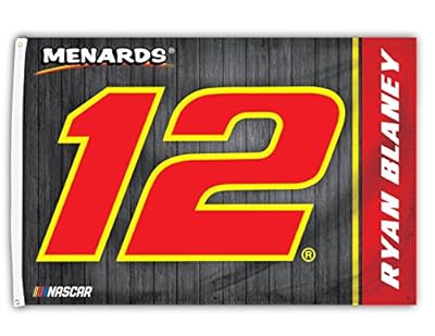 Ryan Blaney #12 2018 NUMBER 3x5 Flag w/grommets Outdoor House Banner Nascar Racing