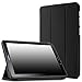 Infiland Samsung Galaxy Tab A 10.1 with S Pen case - Ultra Slim Tri-Fold Smart Case Cover for Samsung Tab A 10.1-Inch with S Pen SM-P580 Tablet(with Auto Wake/Sleep), Black