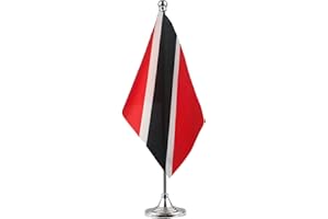 GENTLEGIRL Trinidad Flag Trinidadian Flag Table Flag,Desk Flag,Office Flag,International World Country Flags Banners,Festival Events Celebration,Office decoration,Desk,home decoration