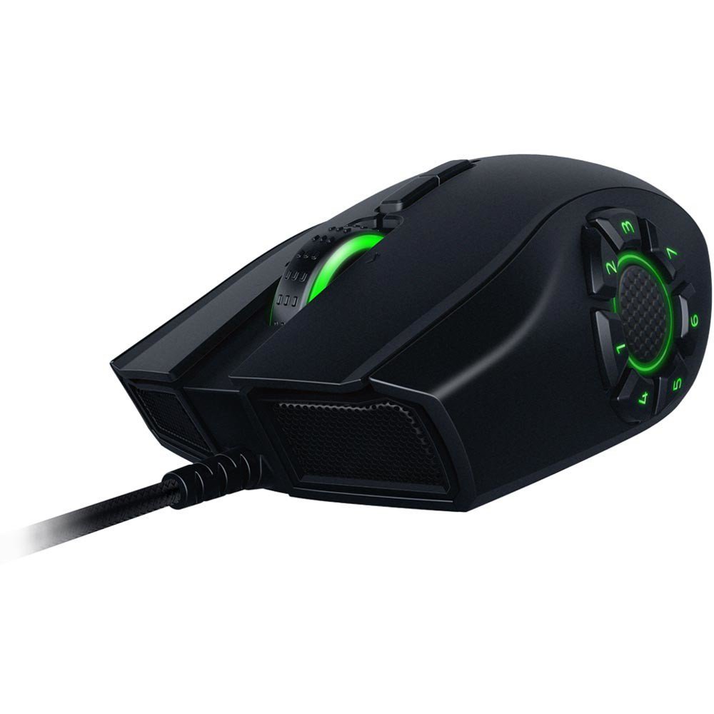 Razer Naga Hex V2: 7 Button Thumb Grid - 16,000 Adjustable DPI - New Ergonomic Form Factor - MOBA Gaming Mouse