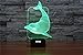 LovoIn Dancing Dolphin 3D LED Illusion Night Light Table Desk Room Lamp, 7 Colors Changing, Touch Switch USB Charging, Gift for Kids Family Friends and Home Decoration Light