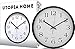 Large Wall Clock Silent & Non-Ticking - Modern Quartz Design - Decorative 12-Inch Black Clock - by Utopia Home
